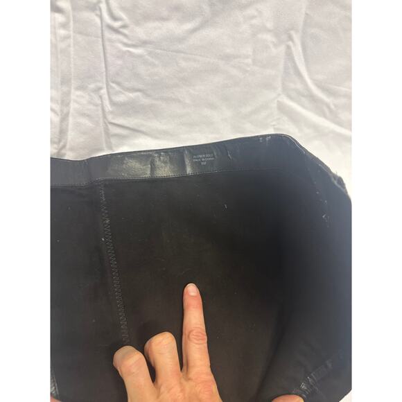 Ann Taylor Black Knee High Wedge Boots Women Sz 8 M - Picture 14 of 16